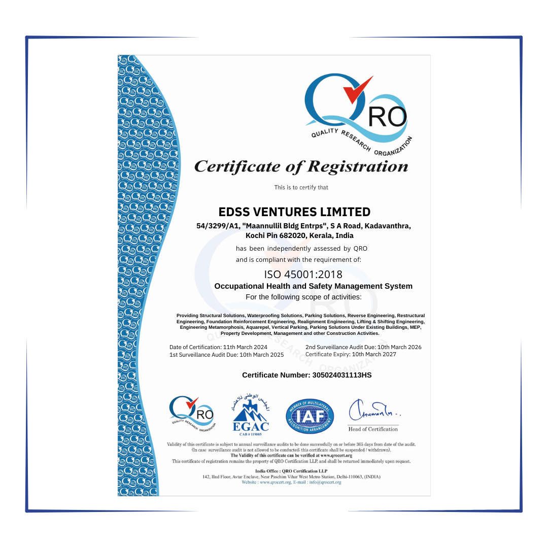 EDSS - QRO Certificate of Registration